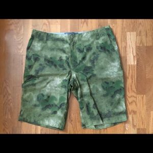Watercolor camouflage shorts